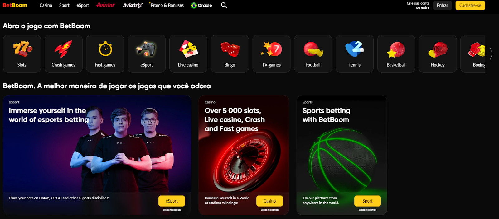 Betboom Dashboard