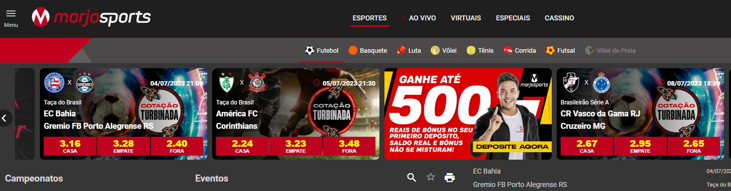 Marjosports Dashboard