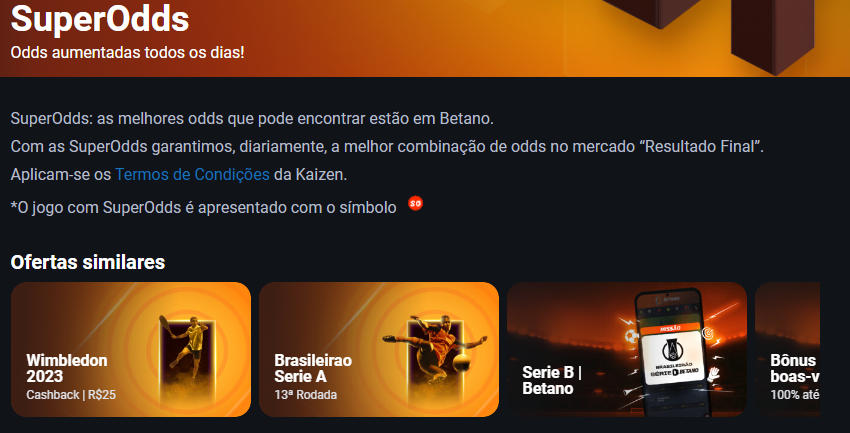 Betano Super ODDS